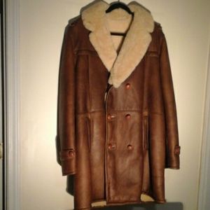 301 Men's 100% Sheep Skin Shearling Coat.